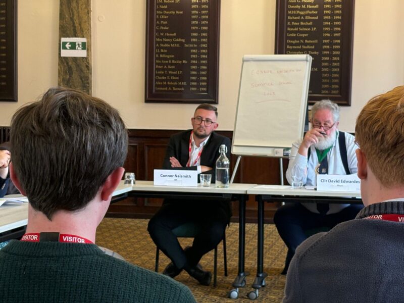 Connor Naismith MP with Mayor David Edwardes.