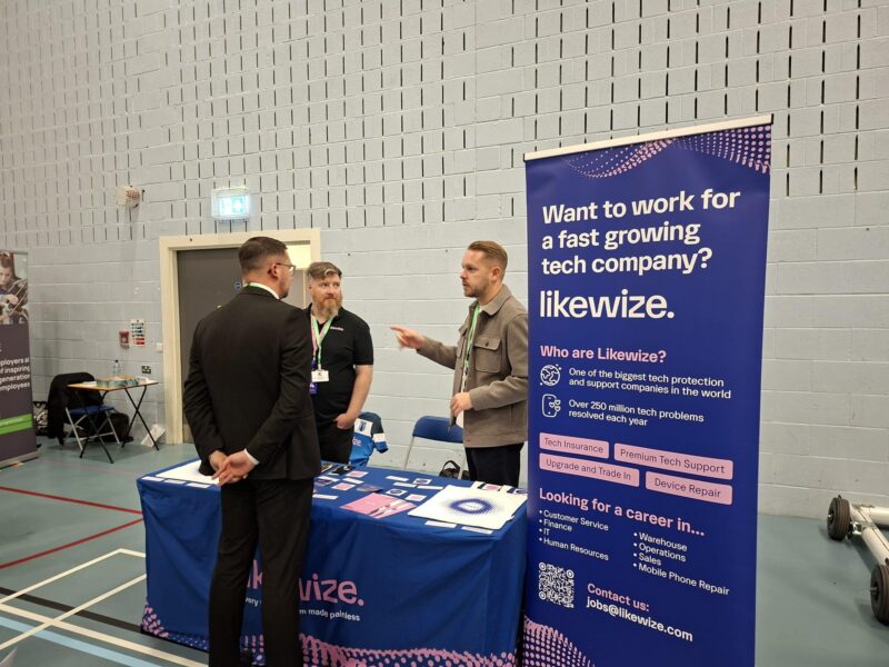 Connor Naismith MP at Cheshire College Careers Fair.